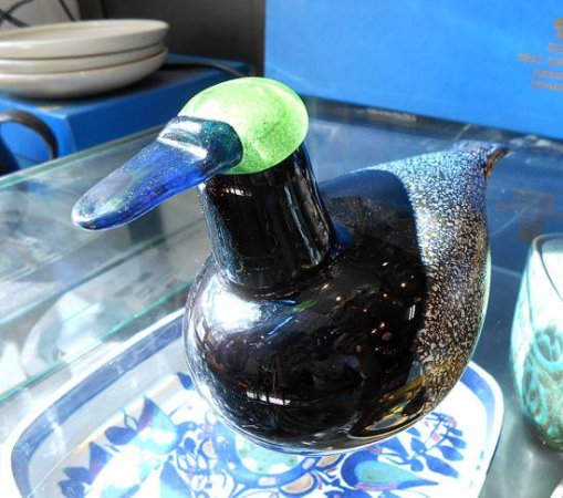 iittala (Nuutajarvi)　イッタラバード　廃番 Male Duck (マガモ雄) Sorsauros　1994-2005　オイバ・トイッカ　●