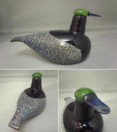 iittala (Nuutajarvi)　イッタラバード　廃番 Male Duck (マガモ雄) Sorsauros　1994-2005　オイバ・トイッカ　●