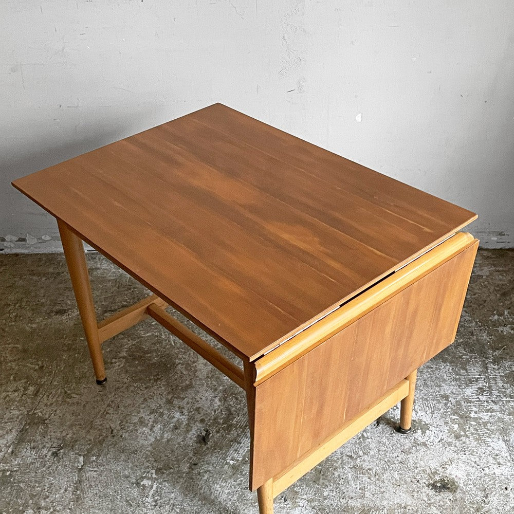 ビンテージ Vintage ビーチ材 バタフライ コーヒーテーブル ローテーブル ドロップリーフ 木製 ナチュラル ■