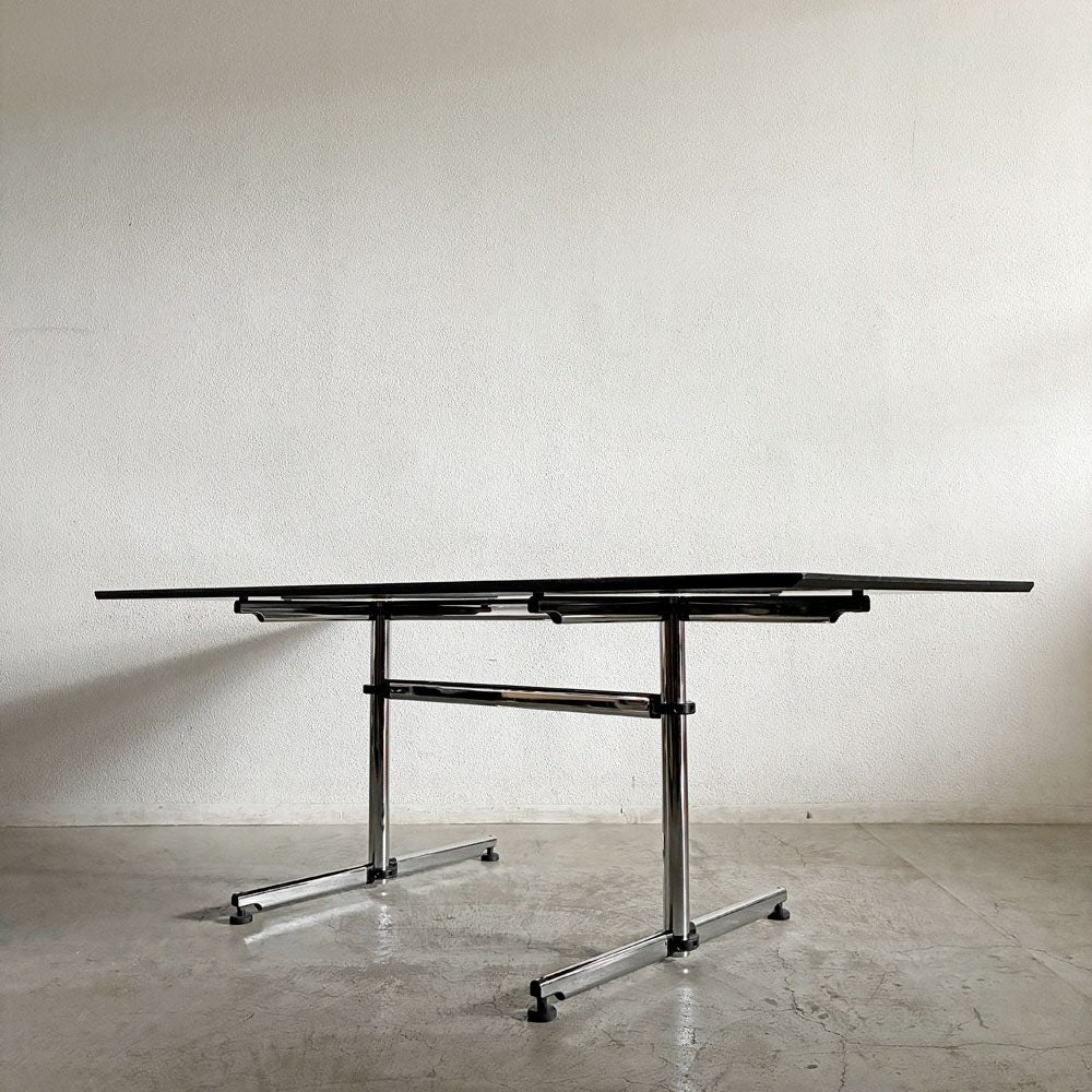 ユーエスエムハラー USM Haller キトステーブル KITOS ミーティングテーブル デスク 長方形 W199.5cm オーク材 ブラックラッカー フリッツ・ハラー スイス 〓