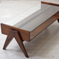 ピエールジャンヌレ Pierre Jeanneret コーヒーテーブル Coffee Table チーク無垢材 ガラス チャンディーガル レター有り 1960‘s ビンテージ PU/CH/-12 ●