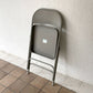 チューブラースチール フォールディングチェア TUBULAR STEEL FOLDING CHAIR 折りたたみ椅子 グレー アメリカ インダストリアル PFS取扱 B ◇