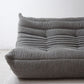 リーンロゼ ligne roset トーゴ TOGO 3シーターソファ ファブリック グレー ミッシェル・デュカロワ Michel Ducaroy フランス家具 ●