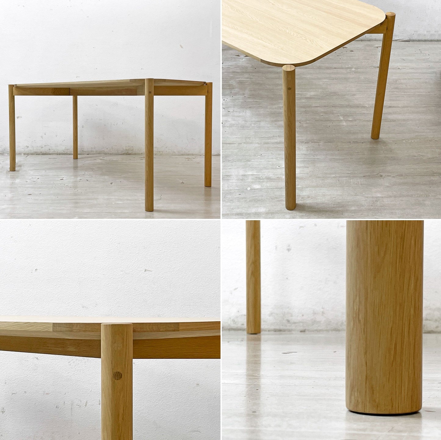 カリモクニュースタンダード Karimoku キャストール ダイニングテーブル CASTOR TABLE 150 国産ナラ材 ピュアオークカラー ナチュラル 定価\145,200- B ●