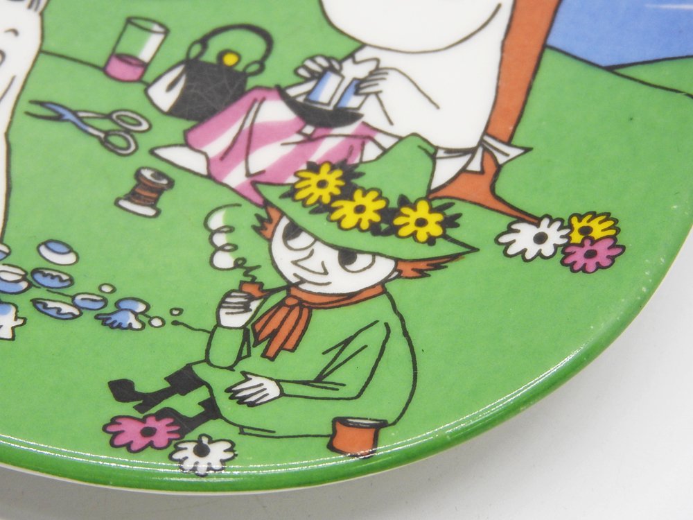 アラビア ARABIA ムーミン Moomin ハッピートゥギャザー Happy Together プレート 飾り皿 1995-2005 廃番 フィンランド 北欧食器 A ●