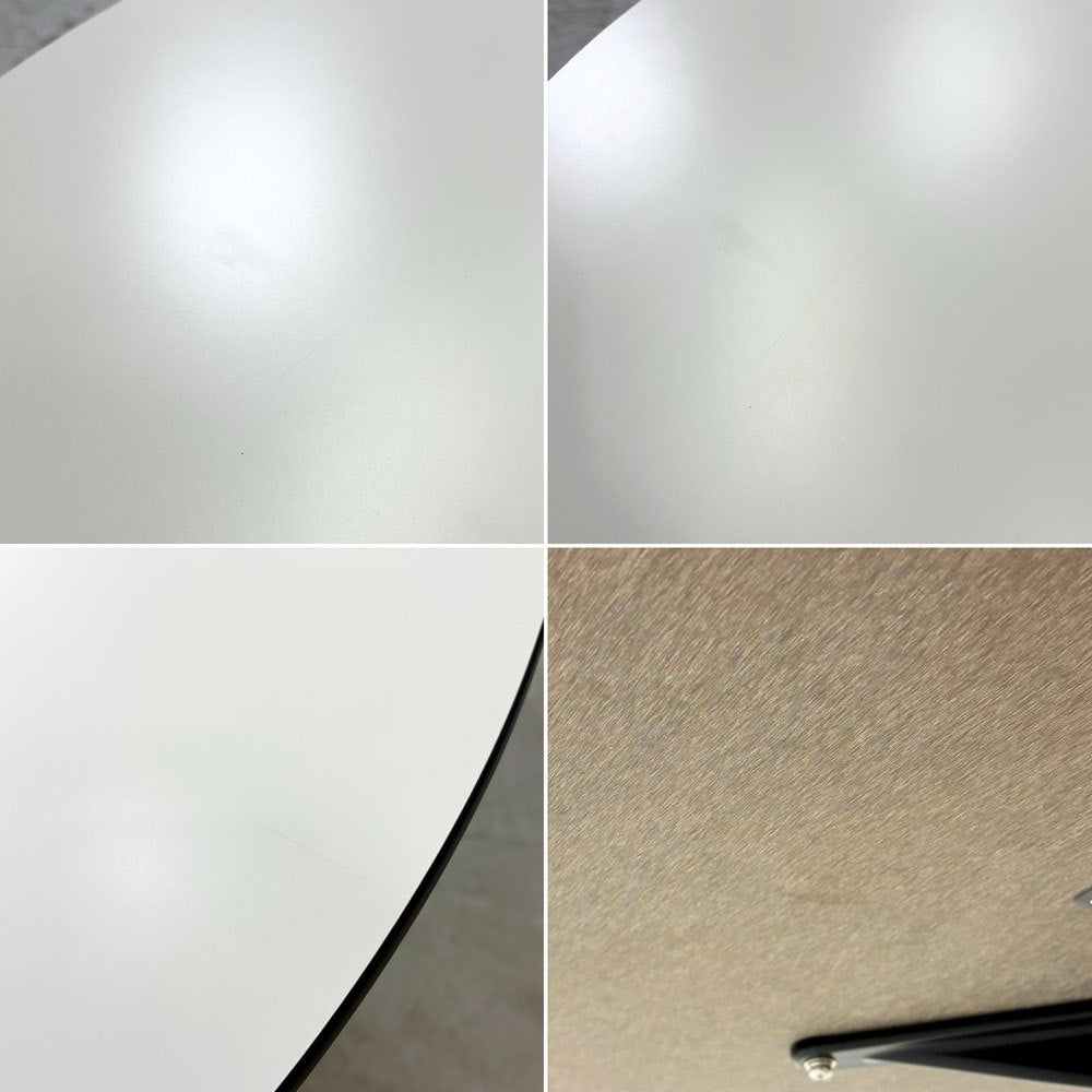 ハーマンミラー Herman Miller コントラクトテーブル ラウンドテーブル W106.5×H70cm ダイニングテーブル イームズ ミッドセンチュリーデザイン ●