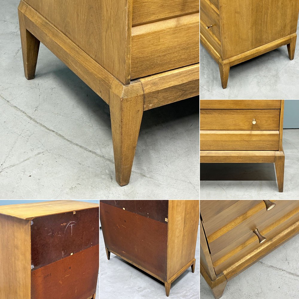ヘイウッドウェイクフィールド HEYWOOD WAKEFIELD ケイデンス Cadence ハイチェスト キャビネット w104㎝ 蛇腹扉 USビンテージ ◎