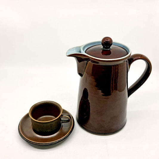 デンビー DENBY コーヒーポット ストーンウェア 食器 UKビンテージ 英国 ●