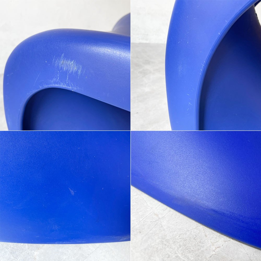 ヴィトラ vitra パントンチェア ダイニングチェア スタッキング ブルー ヴェルナー・パントン ミッドセンチュリー 定価58,300円 B ★