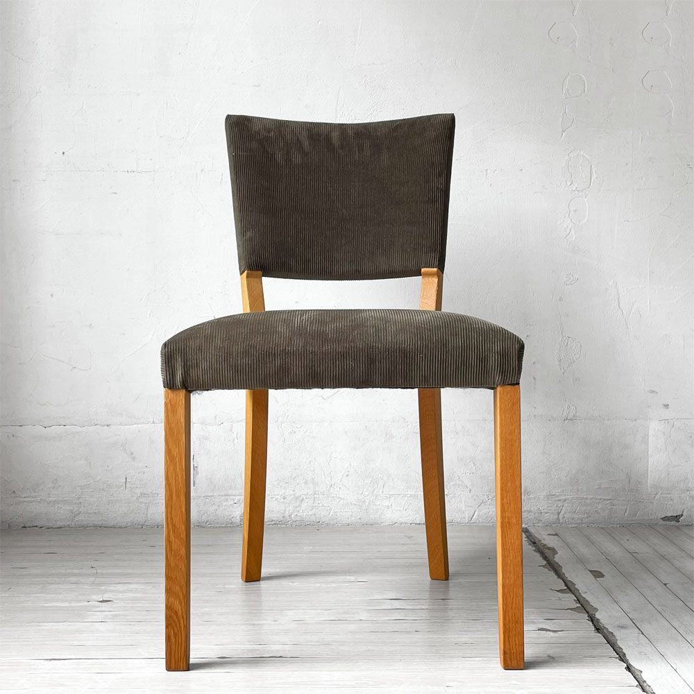 トラックファニチャー TRUCK FURNITURE エスアールチェア SR CHAIR ダイニングチェア ナラ無垢材 グリーン コーデュロイ 定価¥90,310 - ★