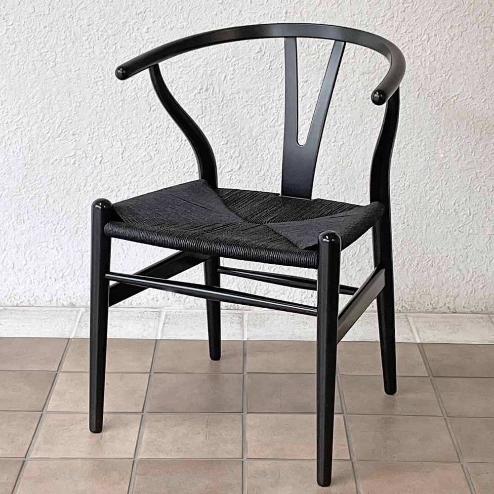 カールハンセン＆サン Carl Hansen & Son CH24 Yチェア ブラックラッカー × ブラックペーパーコード ハンス・J・ウェグナー ビーチ材 北欧家具 B ◇
