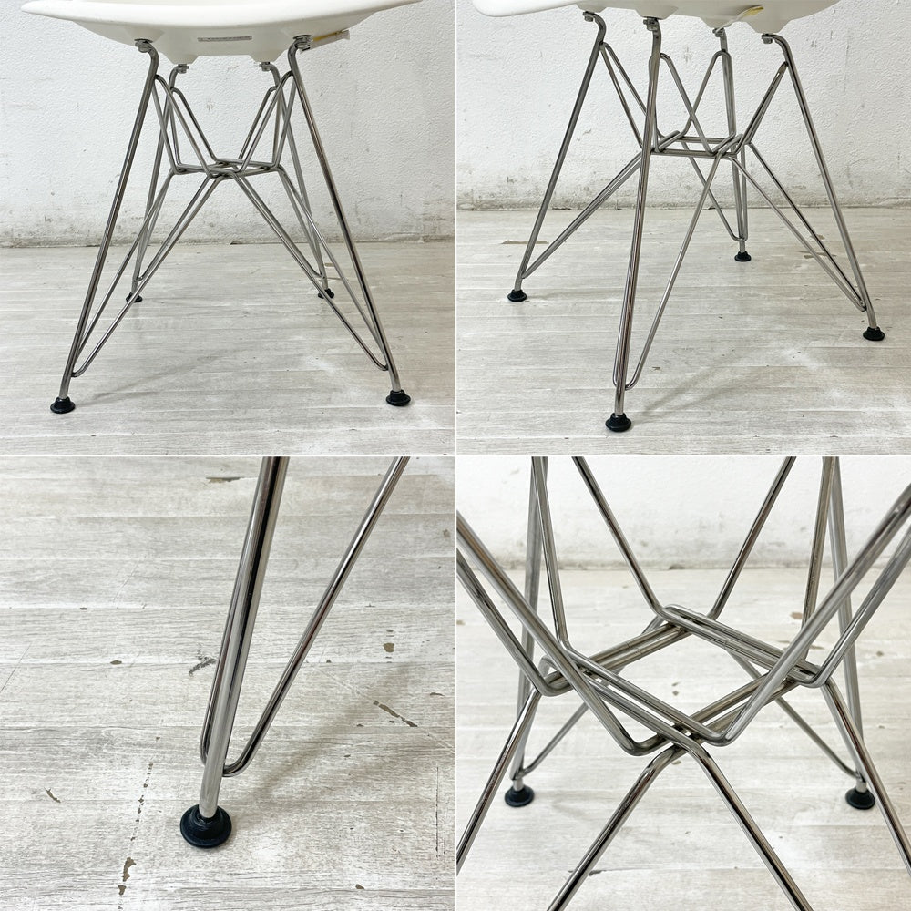 ハーマンミラー Herman Miller サイドシェルチェア ポリプロピレン製 エッフェルベース ホワイト C&R イームズ ミッドセンチュリー C ●