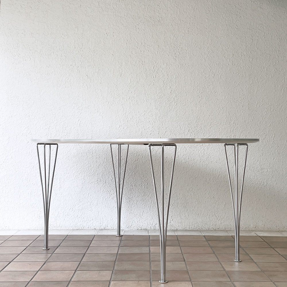フリッツハンセン Fritz Hansen スーパー楕円 Bテーブル ダイニングテーブル B612 W150×D100cm ピート・ヘイン ブルーノ・マットソン 北欧家具 定価382,800円 ◇