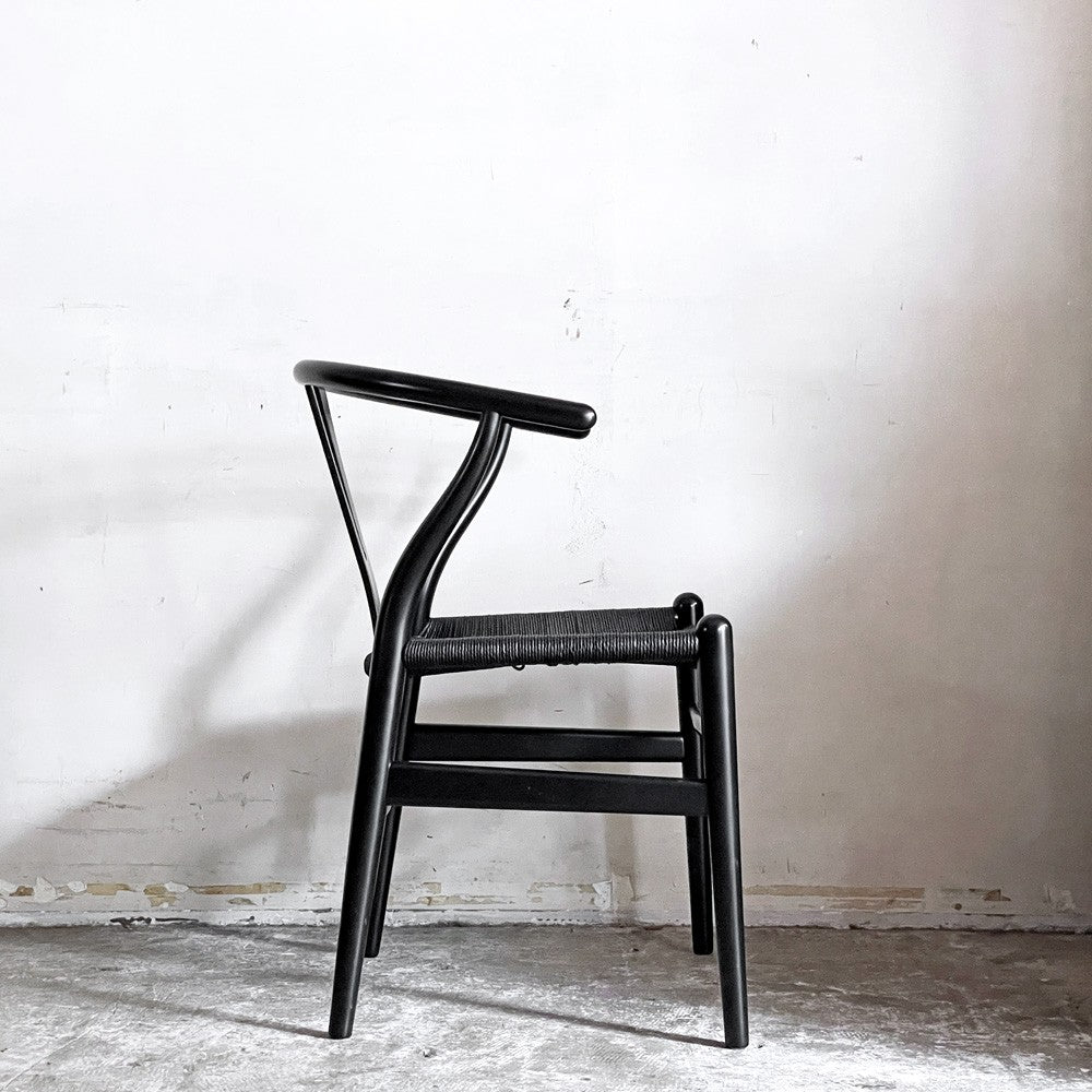 カールハンセン＆サン Carl Hansen & Son CH24 Yチェア ブラックラッカー×ブラックペーパーコード ビーチ材 ハンス・J・ウェグナー デンマーク 北欧家具 B ■