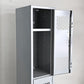 リオン LYON 2段スチールロッカー 2-TIER LOCKER ダイヤカット RECESSED HANDLE ダヴグレー dove gray インダストリアル P.F.S取扱 ■