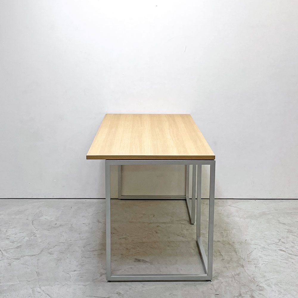 ビスレー BISLEY デスクプラン DESK PLAN Lフット ワーキングテーブル デスク オーク メラミン天板 スチール脚 W150cm イギリス ●