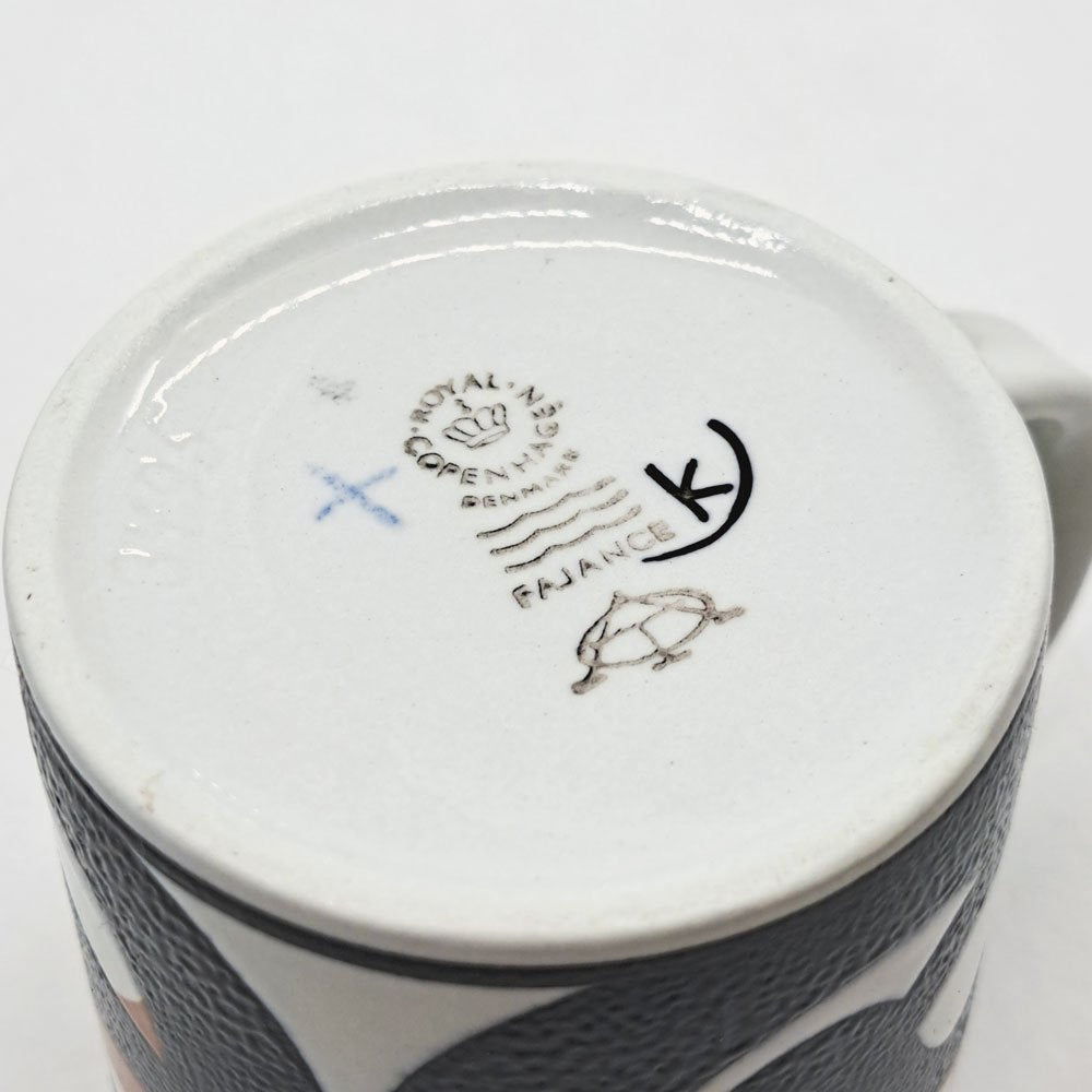 ロイヤルコペンハーゲン ROYAL COPENHAGEN イヤーマグ year mug アニュアルマグ Sサイズ 1980年 北欧ビンテージ デンマーク ●