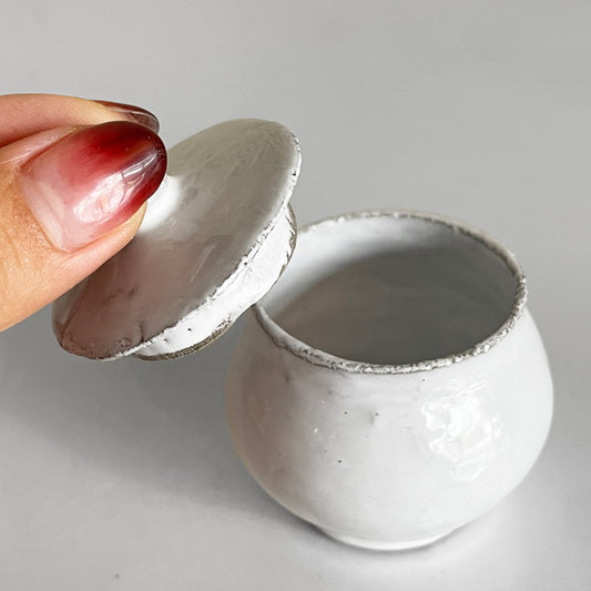 アスティエ・ド・ヴィラット Astier de Villatte フィエット FILLETTE ミニシュガーボウル シュガーポット H7cm 陶器 フランス ■