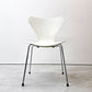 フリッツハンセン Fritz Hansen 3107 セブンチェア ホワイト ラッカー仕上げ スタッキング アルネ・ヤコブセン Arne Jacobsen デンマーク 北欧家具 A ●