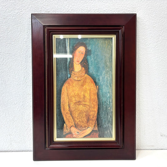 アメデオ・モディリアーニ Amedeo Modigliani ジャンヌ・エビュテルヌの肖像 複製画 人物画 額装品 ●