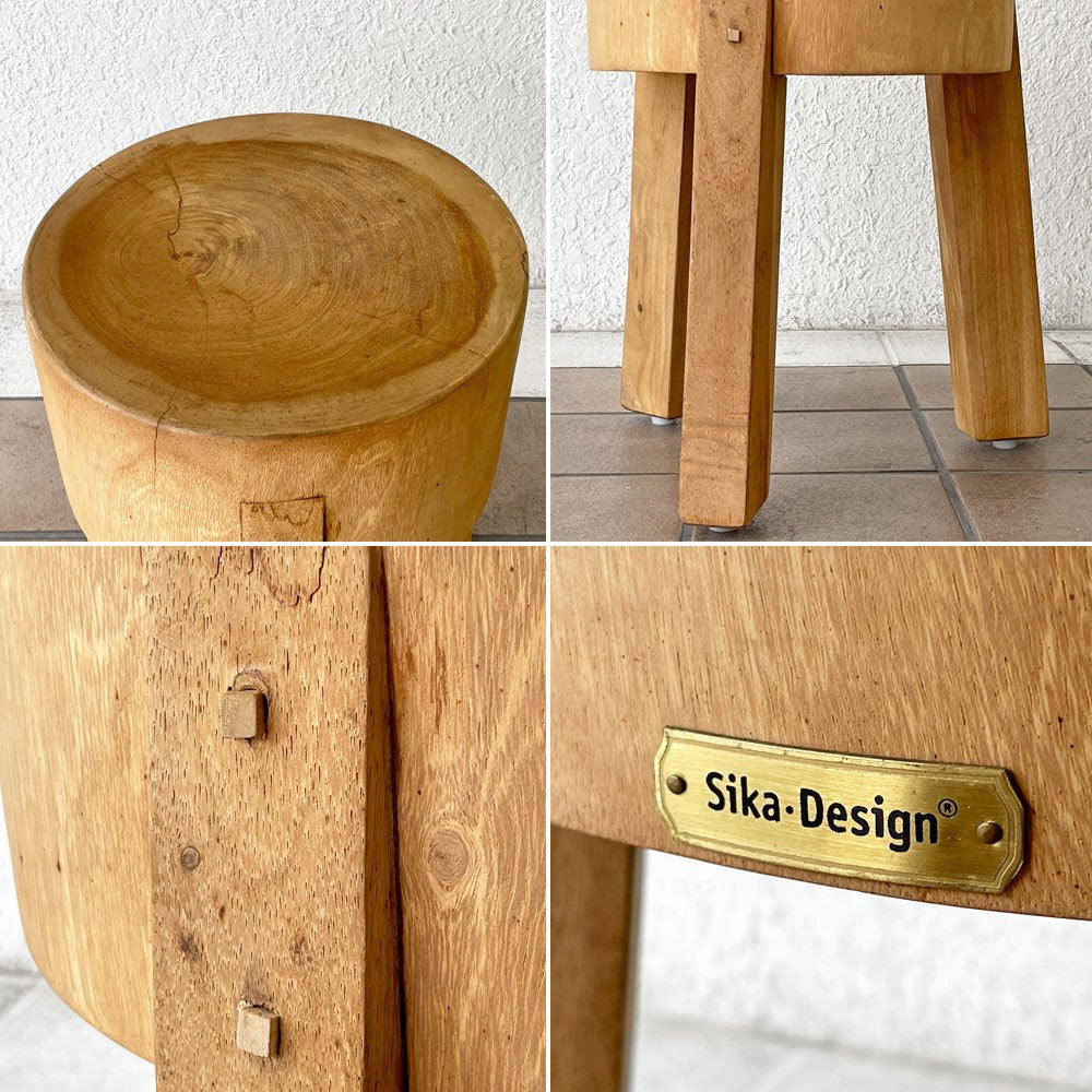 シカデザイン Sika Design スツール ロジャー Roger リサイクルチーク材 ハンドメイド デンマーク 北欧家具 定価53,900円 ◇