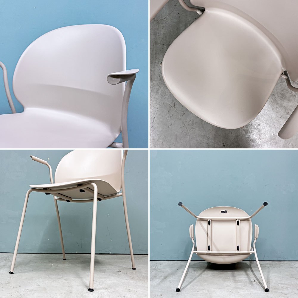 フリッツハンセン Fritz Hansen エヌゼロツー N02 リサイクルチェア スタッキングアームチェア 佐藤オオキ nendo オフホワイト 定価：￥67,890- ◎