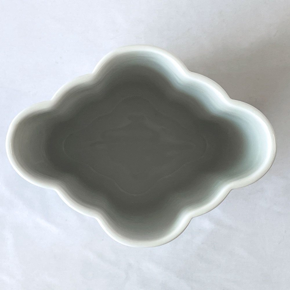 ロイヤルコペンハーゲン ROYAL COPENHAGEN ブルーパルメッテ Blue Palmette フラワーベース H15cm 北欧雑貨 未使用品 ◇