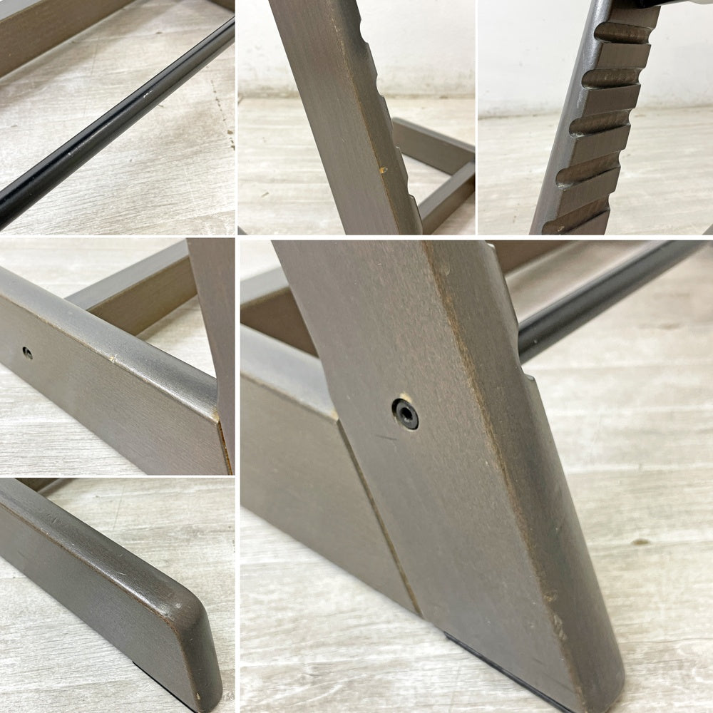 ストッケ STOKKE トリップトラップ TRIPP TRAPP ベビーチェア キッズチェア グレー S/N5～ ノルウェー 北欧家具 ●