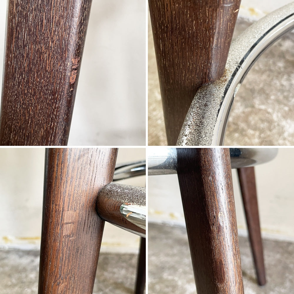 ヴィトラ vitra タブレ オ TABOURET HAUT カウンタースツール ハイスツール ダークオーク オーク材 ジャン・プルーヴェ Jean Prouvé 定価￥¥133,100- ■