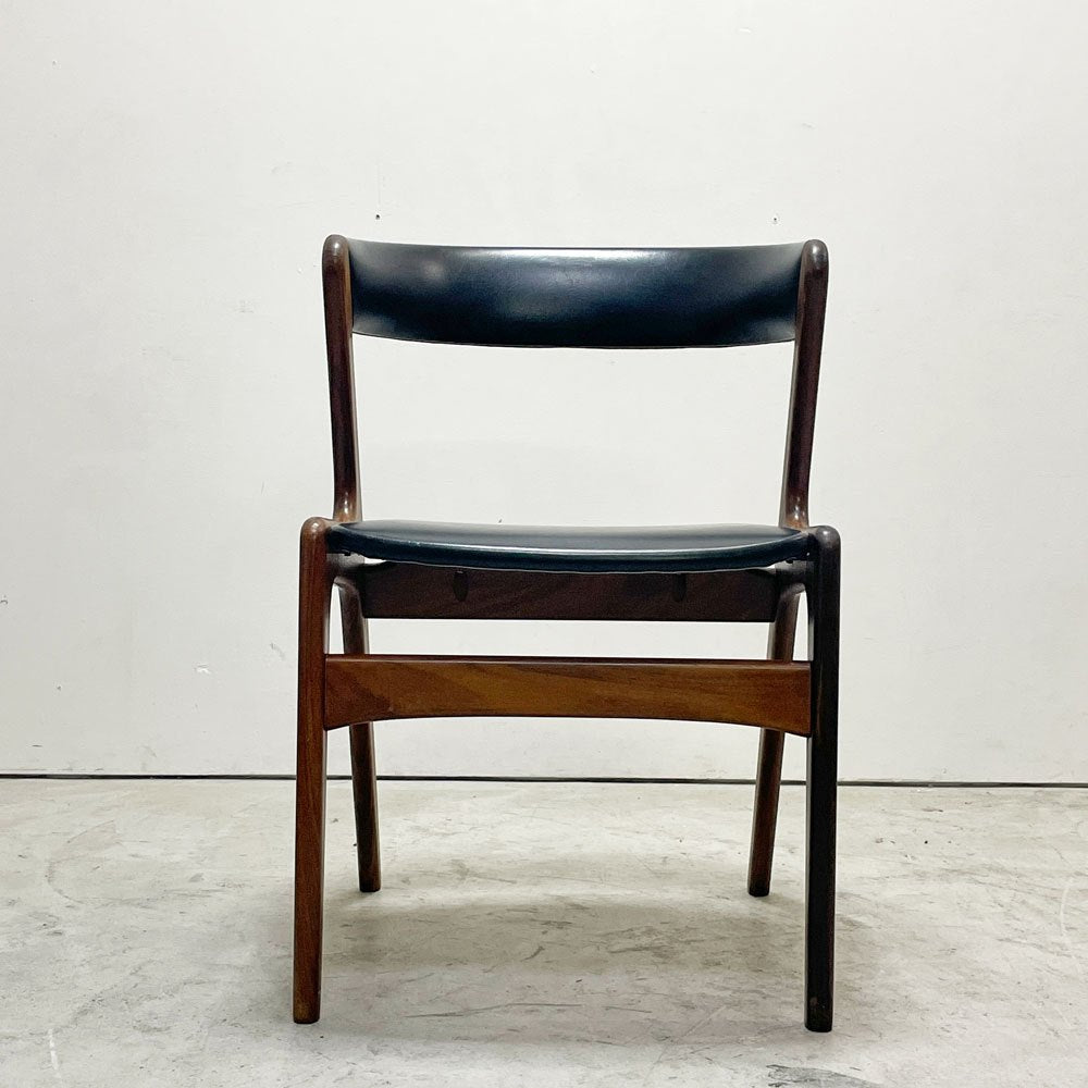 スコウ・アンデルセン Schou Andersen カイクリスチャンセン kai christensen T21 Fire Chair セミアームチェア チーク材 本革 デンマーク 北欧ビンテージ Møbellageret取扱い ●