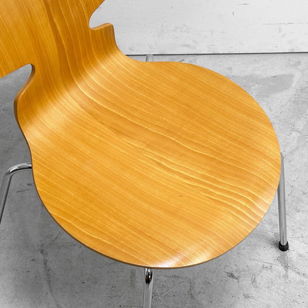 フリッツハンセン Fritz Hansen 3101 アリンコチェア アントチェア 4本脚 ナチュラルビーチ ラッカー仕上げ アルネ・ヤコブセン E ●