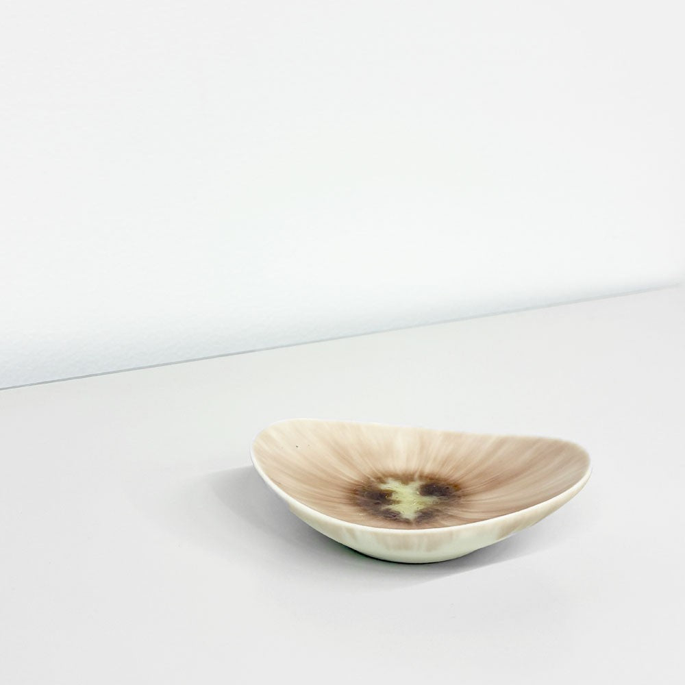 和田山真央 Masahiro Wadayama いちじく流し 浅鉢 小皿 楕円 10cm 現代作家 ◎