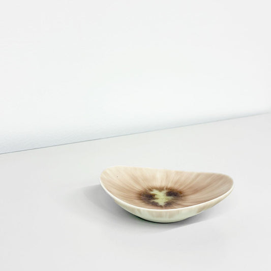 和田山真央 Masahiro Wadayama いちじく流し 浅鉢 小皿 楕円 10cm 現代作家 ◎