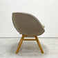 モモナチュラル Momo Natural モールドラウンドチェア MOLD ROUND M-ROUND CHAIR SO ダイニングチェア アルダー材 カバーリング 回転式 定価￥45,000- A ●