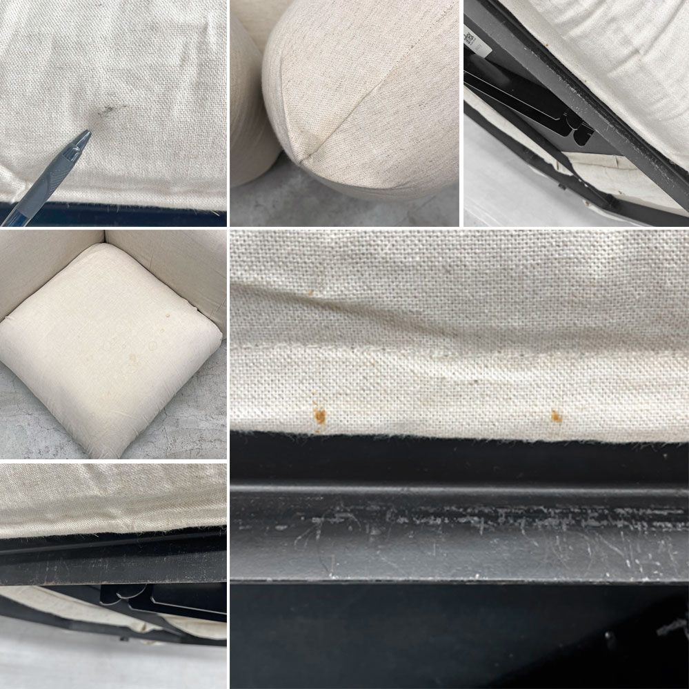 アルフレックス arflex マレンコ MARENCO 廃番 コーナーソファ 麻カバー スタンプ有 マリオ・マレンコ 〓