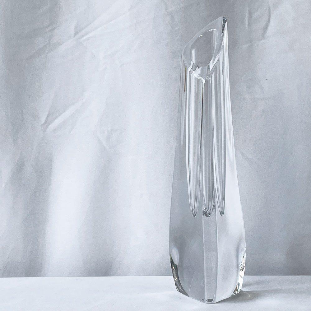 バカラ Baccarat ローズ Rose フラワーベース flower vase 一輪挿し 花瓶 花器 クリスタル フランス ◇