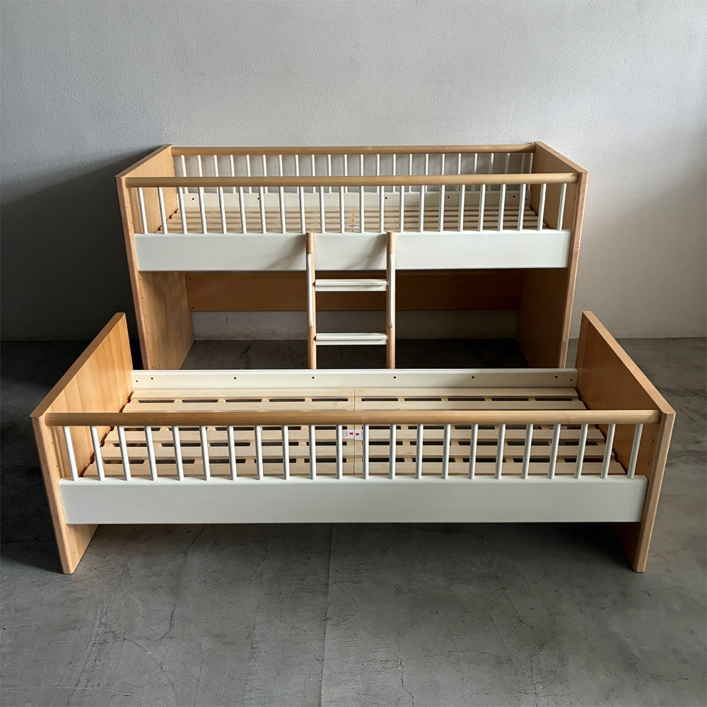 アクタス キッズ ACTUS Kids 現行品 テンポ TEMPO ベッド + ハイベッド 別売マットレス×2枚 付属 参考価格合計￥414,700の品 寝具 〓