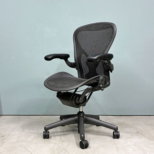 ハーマンミラー Herman Miller アーロンチェア スタンダード Bサイズ ポスチャーフィット グラファイトベース フル装備 ビル・スタンフ＆ドン・チャドウィック ◎