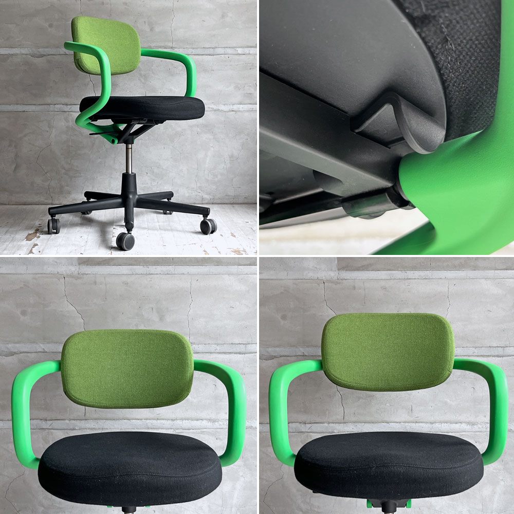 ヴィトラ vitra オールスター Allstar オフィスチェア デスクチェア グリーン × ブラック  ファブリック コンスタンチン・グルチッチ  参考定価￥163,900- ♪