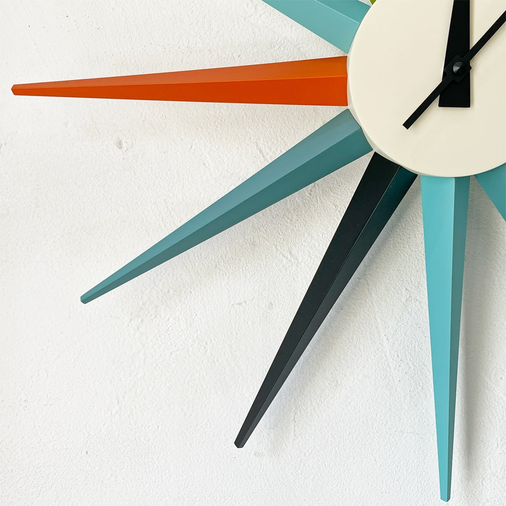 ヴィトラ Vitra ジョージネルソン George Nelson サンバースト Sunburst Clock 壁掛け時計 ウォールクロック マルチカラー ミッドセンチュリー 箱付き 新品未使用 ★