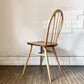 アーコール Ercol フープバックチェア ダイニングチェア スポークバック 4本タイプ エルム材 UKビンテージ 英国家具 ◎