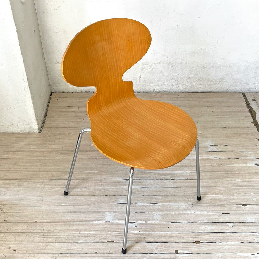 フリッツハンセン Fritz Hansen 3101 アリンコチェア アントチェア 4本脚 ナチュラルビーチ ラッカー仕上げ アルネ・ヤコブセン C ★