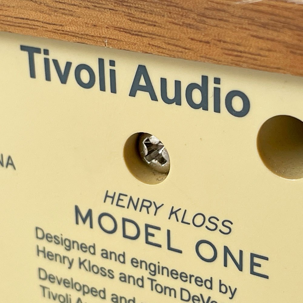 チボリ オーディオ Tivoli Audio モデルワン Model One FM/AM ラジオ＆スピーカー アメリカ 旧モデル ◇