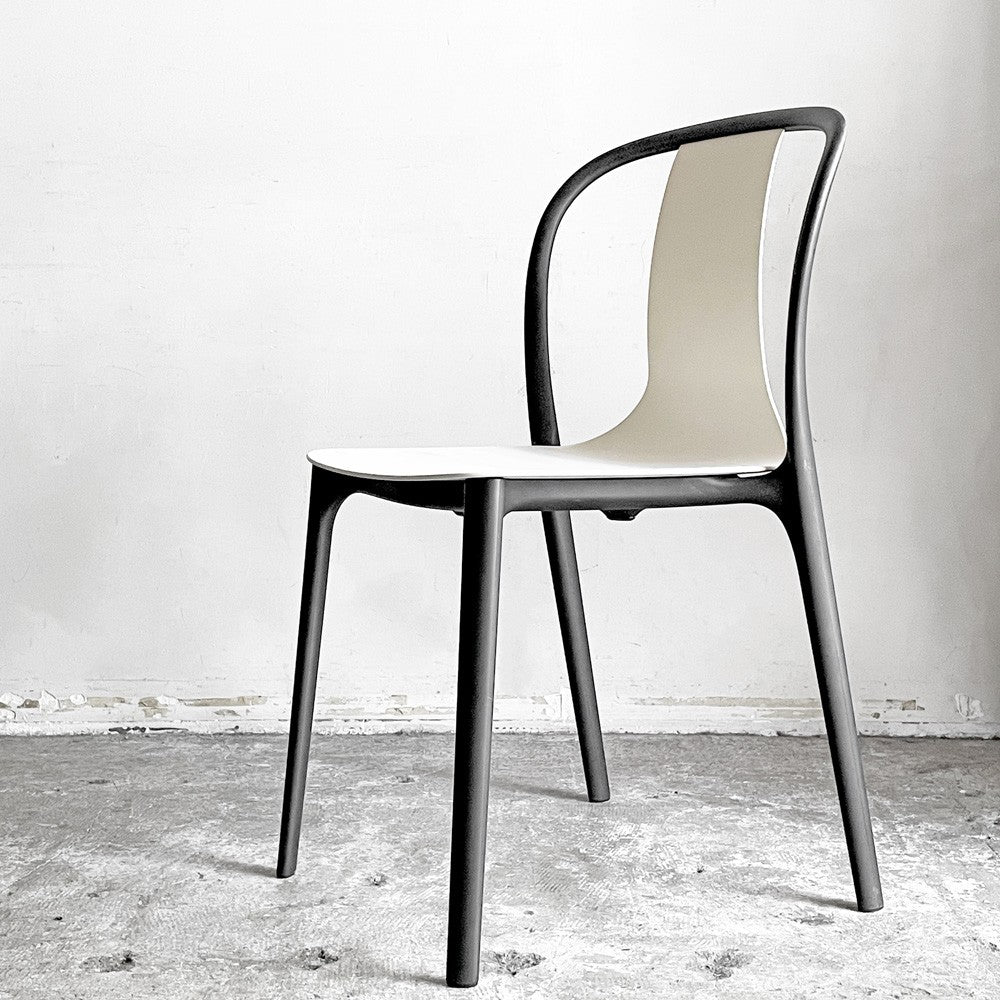 ヴィトラ Vitra ベルヴィルチェア Belleville Chair ダイニングチェア スタッキングチェア クリーム ロナン & エルワン・ブルレック B ■