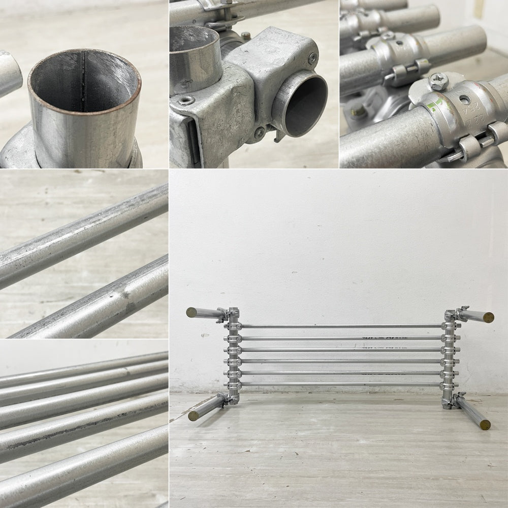 インダストリアルスタイル 単管 ベンチ ラック パイプ 鋼製電線管 工業系 店舗什器 パイプ家具 ●