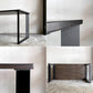 かなでもの KANADEMONO ザ・テーブル THE TABLE デスク 140cm ラバーウッド ブラックブラウン Black Steel スクエア脚 ■