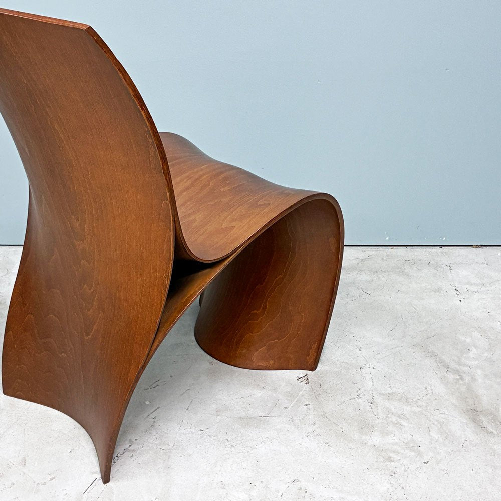モローゾ MOROSO スリースキンチェア Three Skin Chair ロン・アラッド Ron Arad ブナ材 プライウッド 3D曲げ加工 ◎