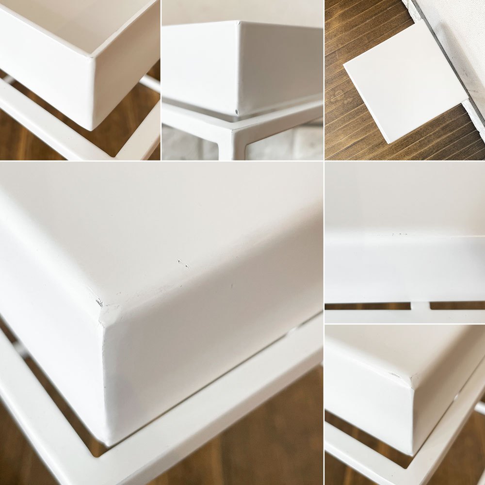 ヘイ HAY トレイテーブル Tray Table S サイドテーブル ホワイト スクエア W30cm デンマーク 北欧家具 定価￥38,500- ◎