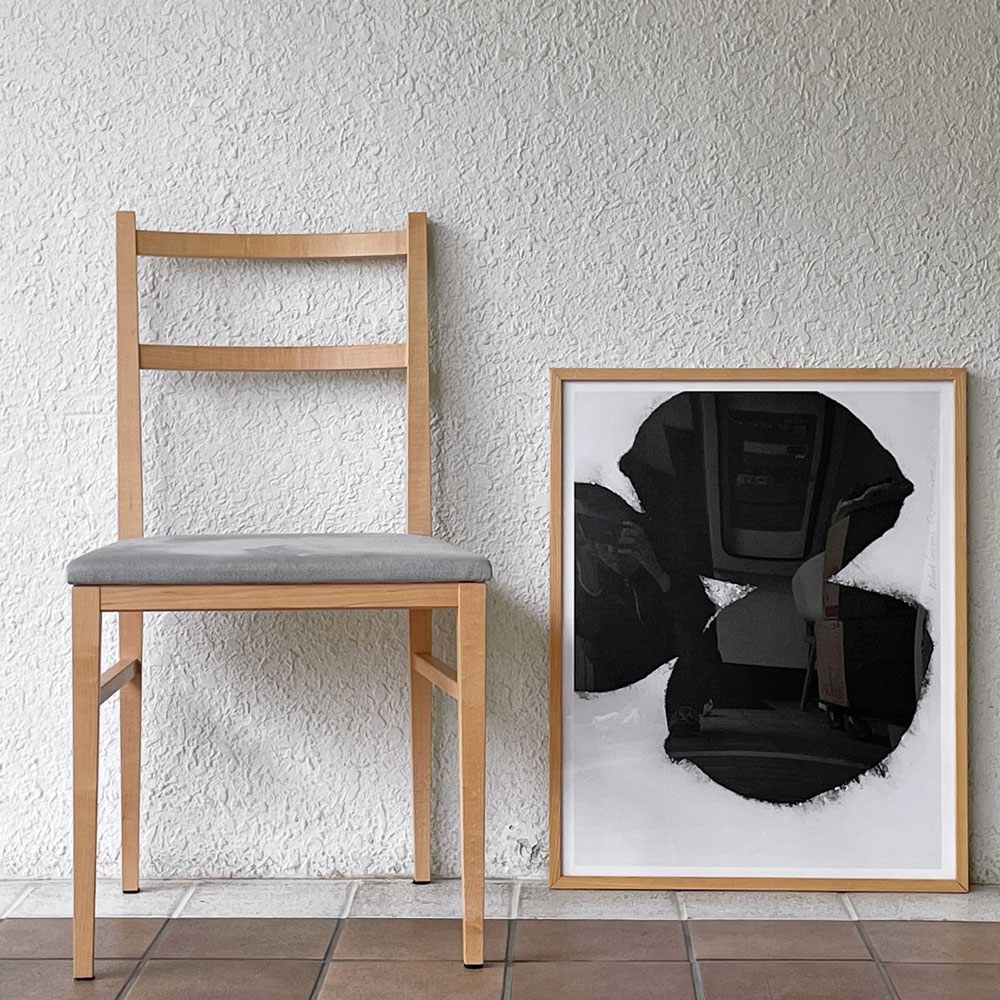 イデー IDEE ドナルド・サルタン Donald Sultan 「ブラックレモン Black lemons」 オフセット アートフレーム ポスター W51 × H64 cm 額装品 ◇