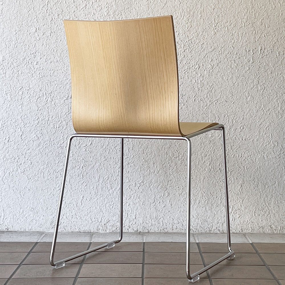 エンゲルブレヒト Engelbrechts チャリック CHAIRIK 107 ダイニングチェア スタッキング そり足 アッシュ 未使用品 デンマーク B ◇